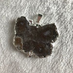 Stalactite slice pendant